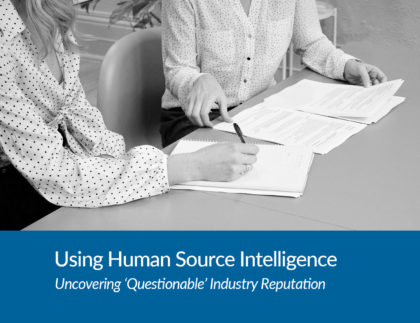 vcheck global, human source intelligence